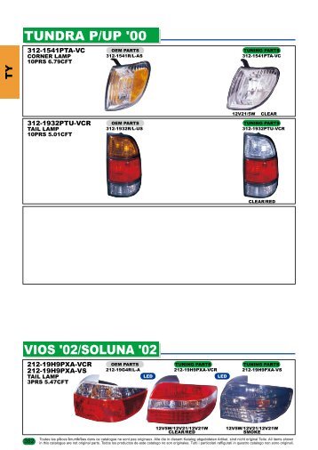 TUNDRA P/UP '00 VIOS '02/SOLUNA '02 - Depo