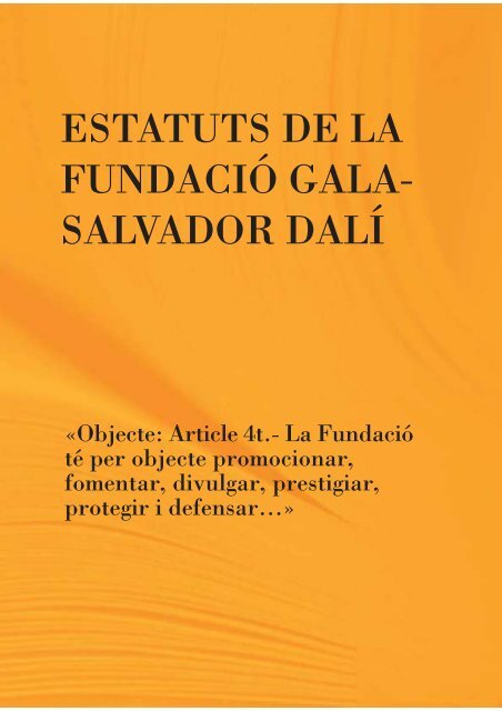Descarregueu el PDF en CatalÃ /CastellÃ  - FundaciÃ³ Gala - Salvador ...
