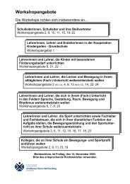 Workshopangebote - Staatliches Seminar Albstadt