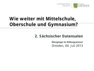 Wie weiter mit Mittelschule, Oberschule und Gymnasium?