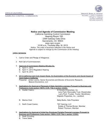 California state gambling laws