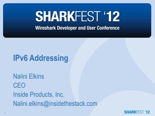 IPv6 Addressing - Sharkfest