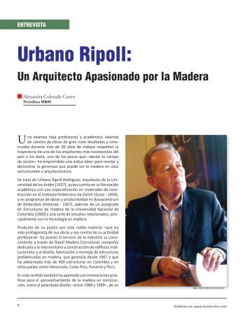 Entrevista Urbano Ripoll - Revista El Mueble y La Madera