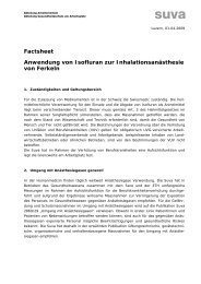 Factsheet Anwendung von Isofluran zur InhalationsanÃ¤sthesie von ...