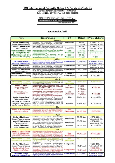 Download Jahresübersicht 2013 als pdf-Datei - ISS International ...