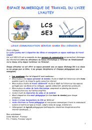 LCS SE3 - LycÃ©e Lyautey
