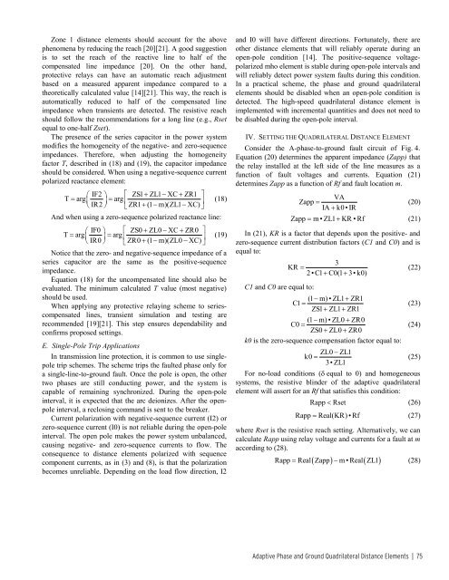 Journal of Reliable Power - SEL