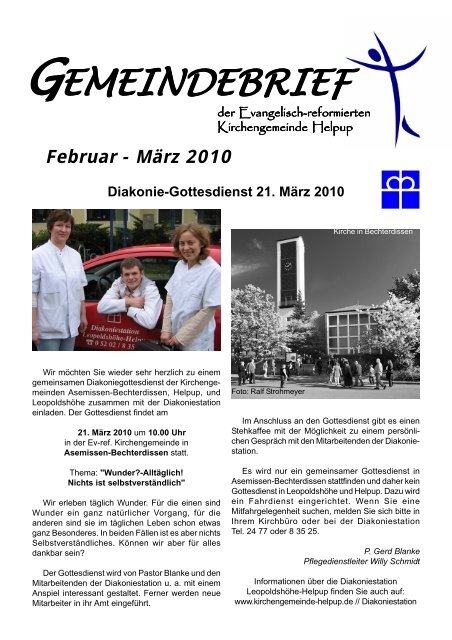 Februar - MÃ¤rz 2010 - Kirchengemeinde Helpup