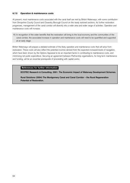 Montgomery Canal Conservation Management Strategy (1.2MB PDF)