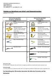 Katalog zur Bestellung von Schaf- und Ziegenohrmarken