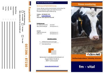 Flyer fm-vital - SÃ¤chsischer Landeskontrollverband eV