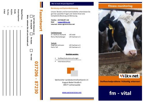 Flyer fm-vital - SÃ¤chsischer Landeskontrollverband eV