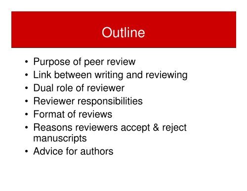 Peer Review Presentation - UBC Medical Journal