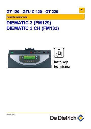 Instrukcja techniczna Diematic 3 dla GTU(C), GT 120 ... - De Dietrich