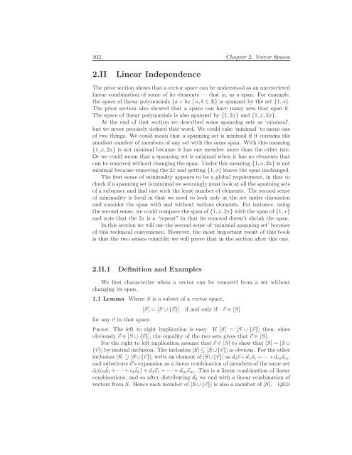 Linear Algebra