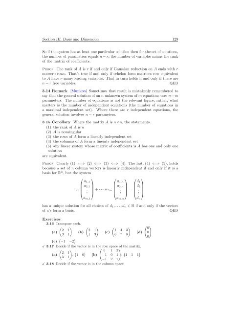 Linear Algebra