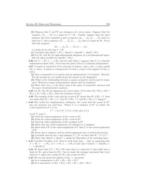 Linear Algebra