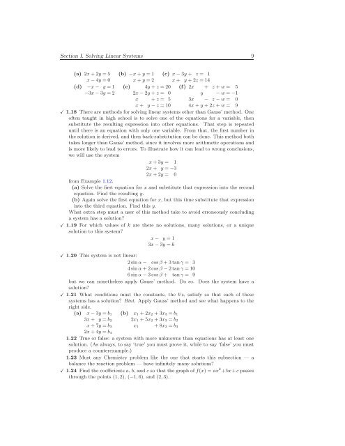 Linear Algebra