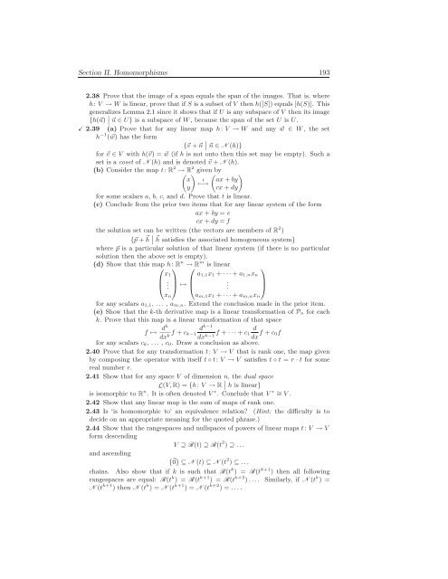 Linear Algebra