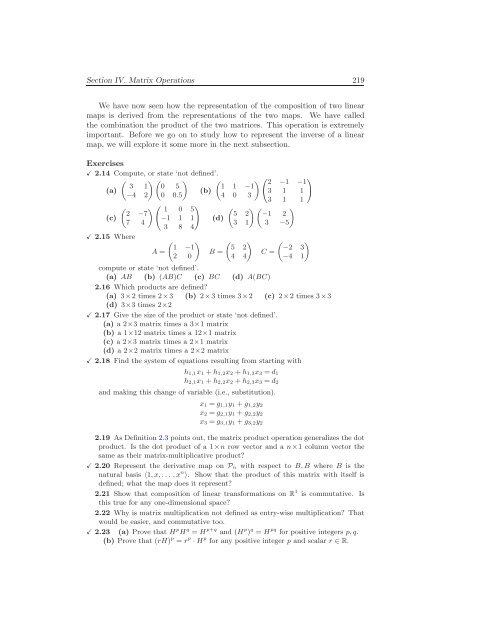 Linear Algebra