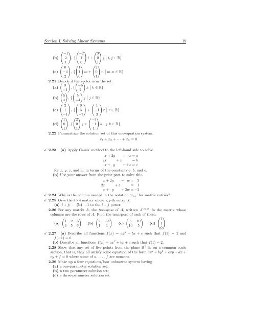 Linear Algebra