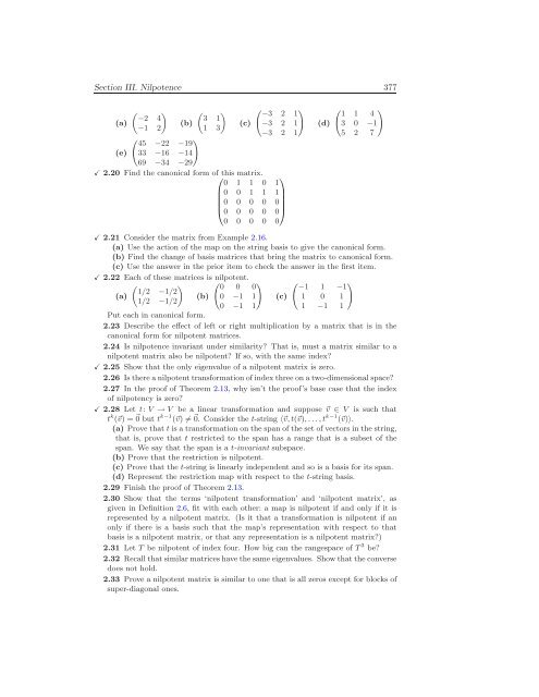 Linear Algebra