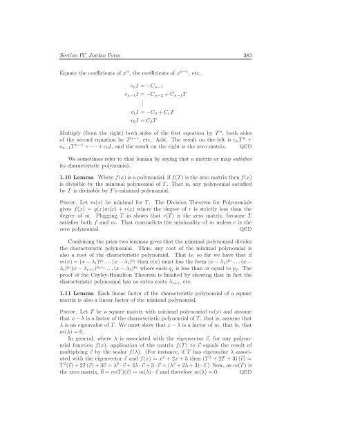 Linear Algebra