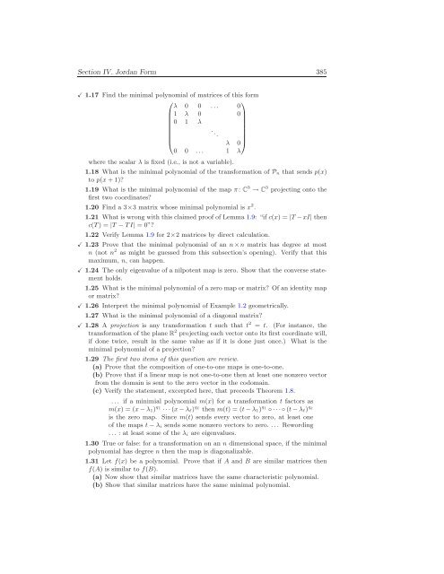 Linear Algebra