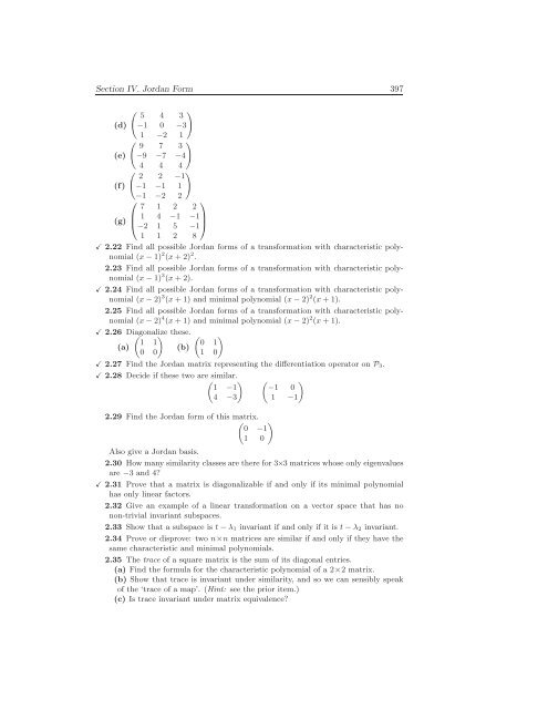 Linear Algebra