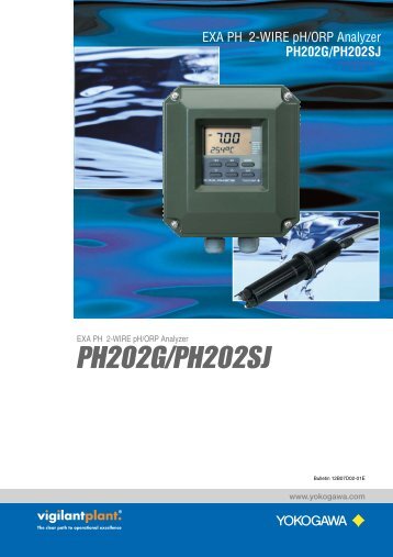 EXA PH 2-WIRE pH/ORP Analyzer PH202G/PH202SJ - Yokogawa