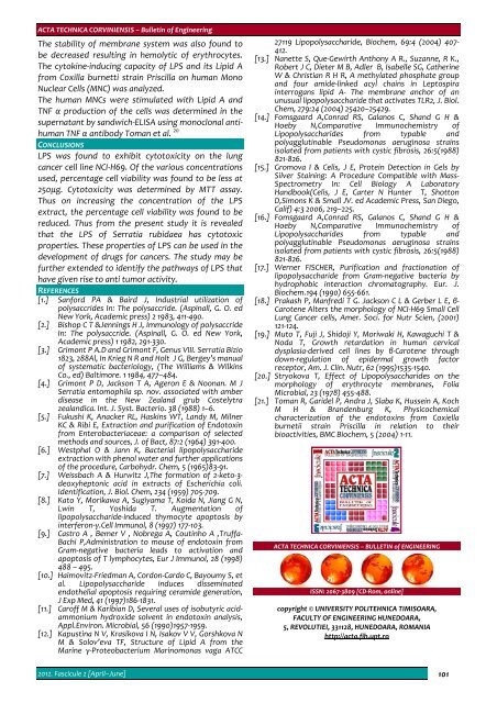 Editorial & Advisory Board - Acta Technica Corviniensis