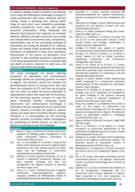 Editorial & Advisory Board - Acta Technica Corviniensis