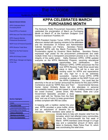KPPA REVERSE TRADE SHOW - Kentucky Public Procurement ...