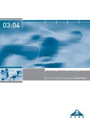 31165 asda annual report 3 - Australian Sports Anti-Doping Authority