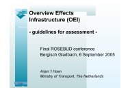 Overview Effects Infrastructure (OEI) - guidelines for ... - Rosebud