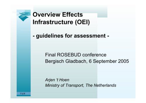 Overview Effects Infrastructure (OEI) - guidelines for ... - Rosebud