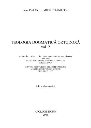 Dumitru Staniloae - Teologia dogmatica ortodoxa - K - Logos