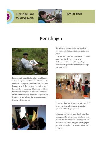 Kursprospekt (pdf) - Blekinge folkhÃ¶gskola