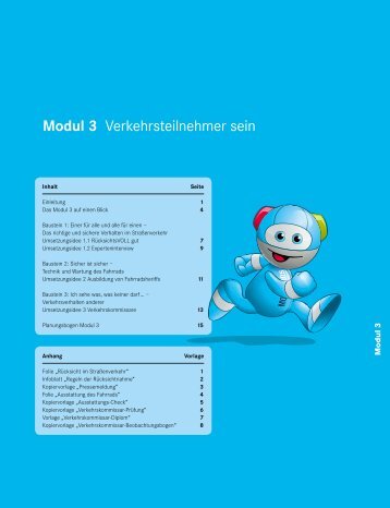 Modul 3 Verkehrsteilnehmer sein - MobileKids