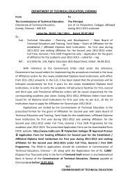 DEPARTMENT OF TECHNICAL EDUCATION, CHENNAI - Tndte.com