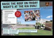 raise the roof on friday night's at the kia oval! - Keith Prowse