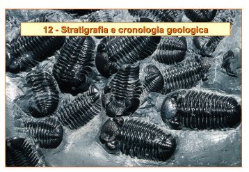 Datazione isotopica - UniversitÃ  degli Studi di Firenze