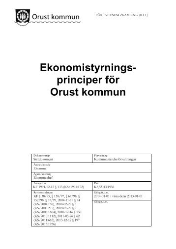 8-1-1 Ekonomireglemente.pdf - Orust kommun