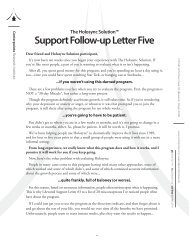 Support Follow-up Letter Five - Centerpointe Research Institute