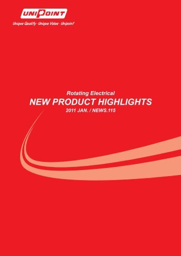 NEW PRODUCT HIGHLIGHTS - Unipoint