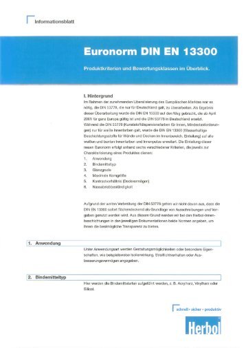 Euronorm DIN EN 13300