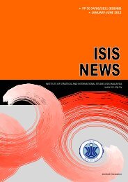 ISIS News 2012 Jan-Jun.pub - ISIS Malaysia