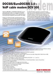 99811474; DOCSIS/EuroDOCSIS 3.0 – VoIP cable modem DCV 300