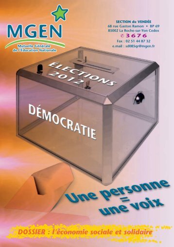 L'Economie Sociale et Solidaire - MGEN