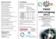 VMSOE Jahrestagung 2012 Flyer